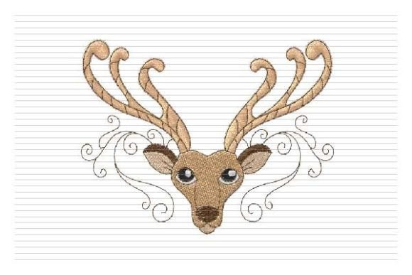 Adorable Christmas Deer Face for Craft Fair