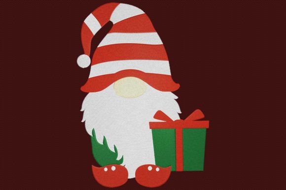 Charming Gnome Gift for Festive Embroidery