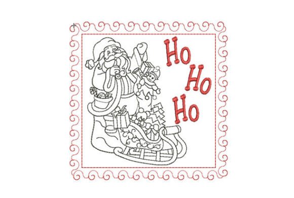 Classic Santa Claus: A Festive Embroidery Design