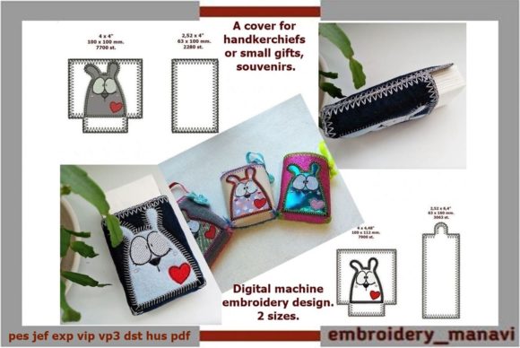 ITH Case for Handkerchiefs: A Charming Embroidery Design
