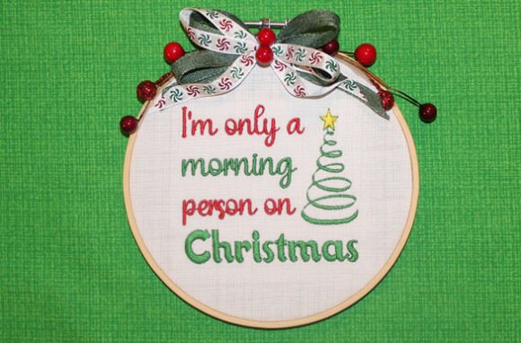 Sassy Christmas: A Bold and Festive Embroidery Design